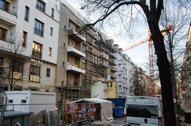 Baustelle Dolziger Straße / Samariterstraße, 10247 Berlin, 07.01.2014