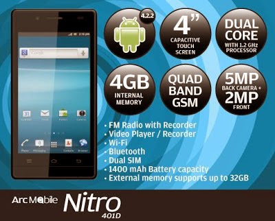 Arc Mobile NITRO 401D Arc Mobile NITRO 401D