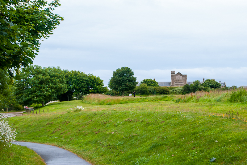 Castle in Falmouth, conrwall, England Castle and greenery in Falmouth, conrwall, England