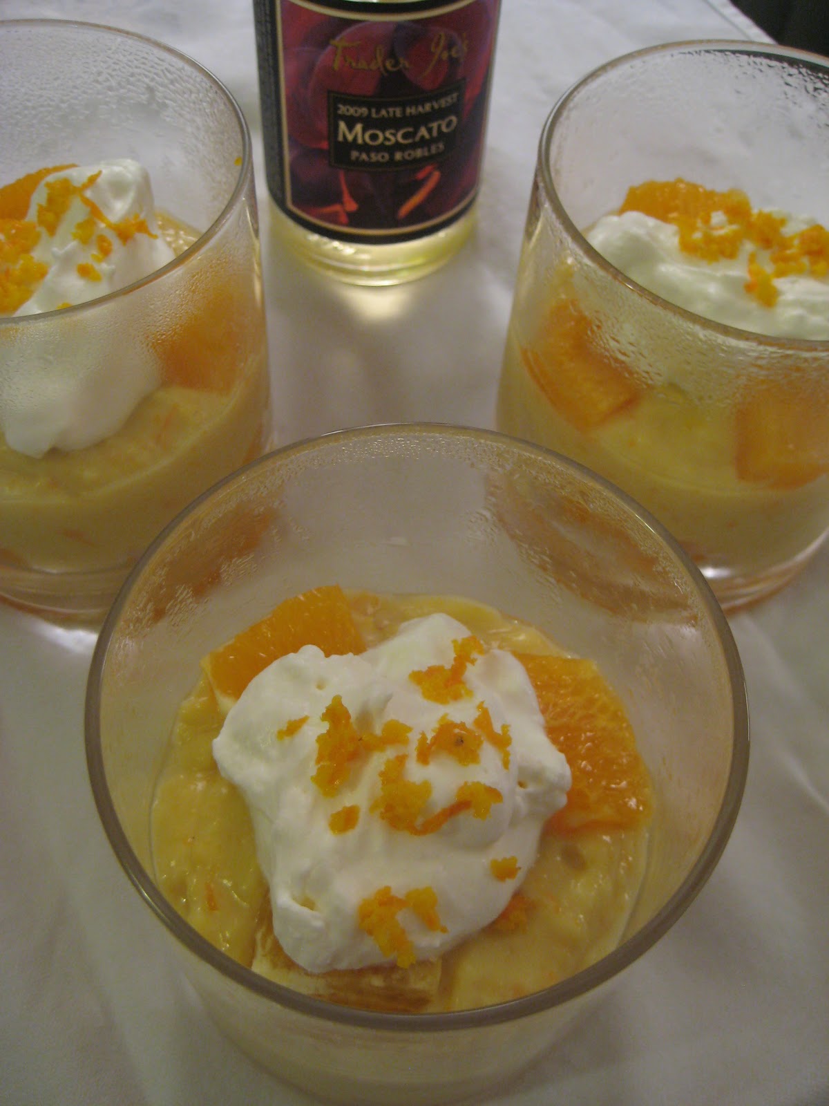 The Lush Chef Orange Moscato Pudding