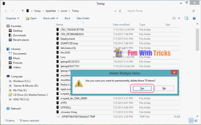 Speed up Windows system performance by removing garbage files_FunWidTricks.com