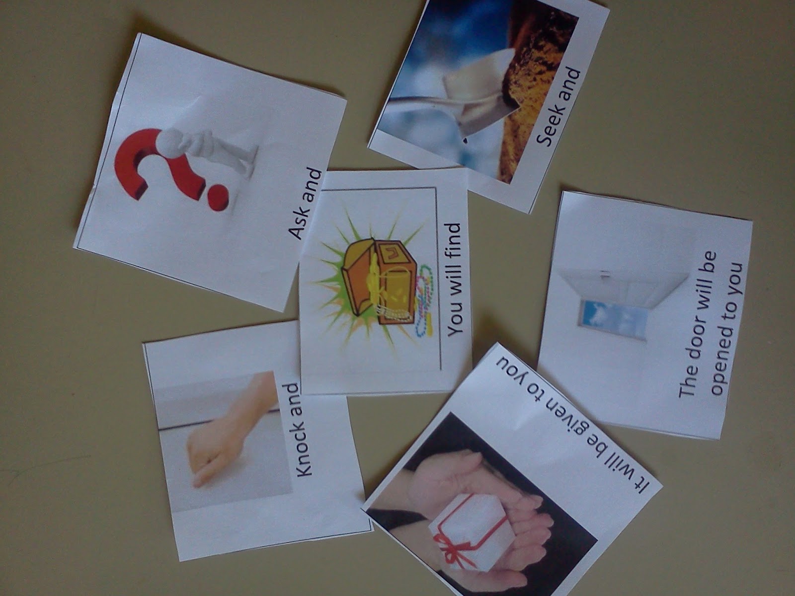 Flame Creative Children's Ministry Ask, seek, knock card game