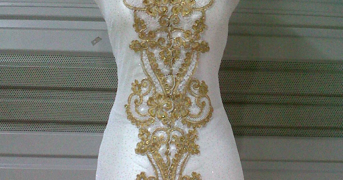 kebaya pengantin asimetris