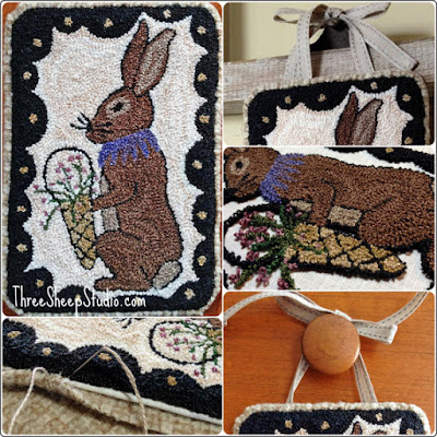 'Spring Greetings' Punch Needle design at ThreeSheepStudio 'Spring Greetings' Punch Needle design at ThreeSheepStudio