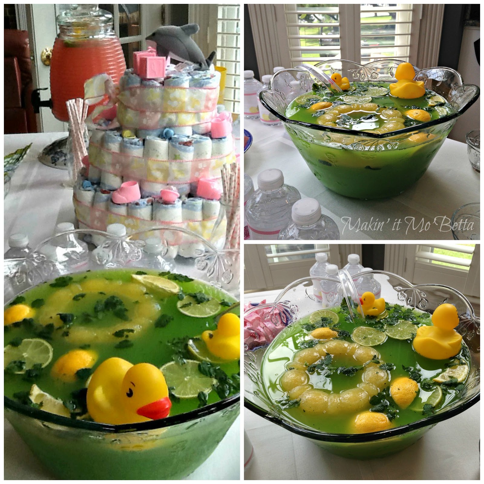 For A Baby Shower I Probably Should Have Removed The Leaves Or Really Muddled Them Better It Kinda Looks Like My Ducks Are Swimming