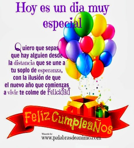 letras de feliz cumpleaños