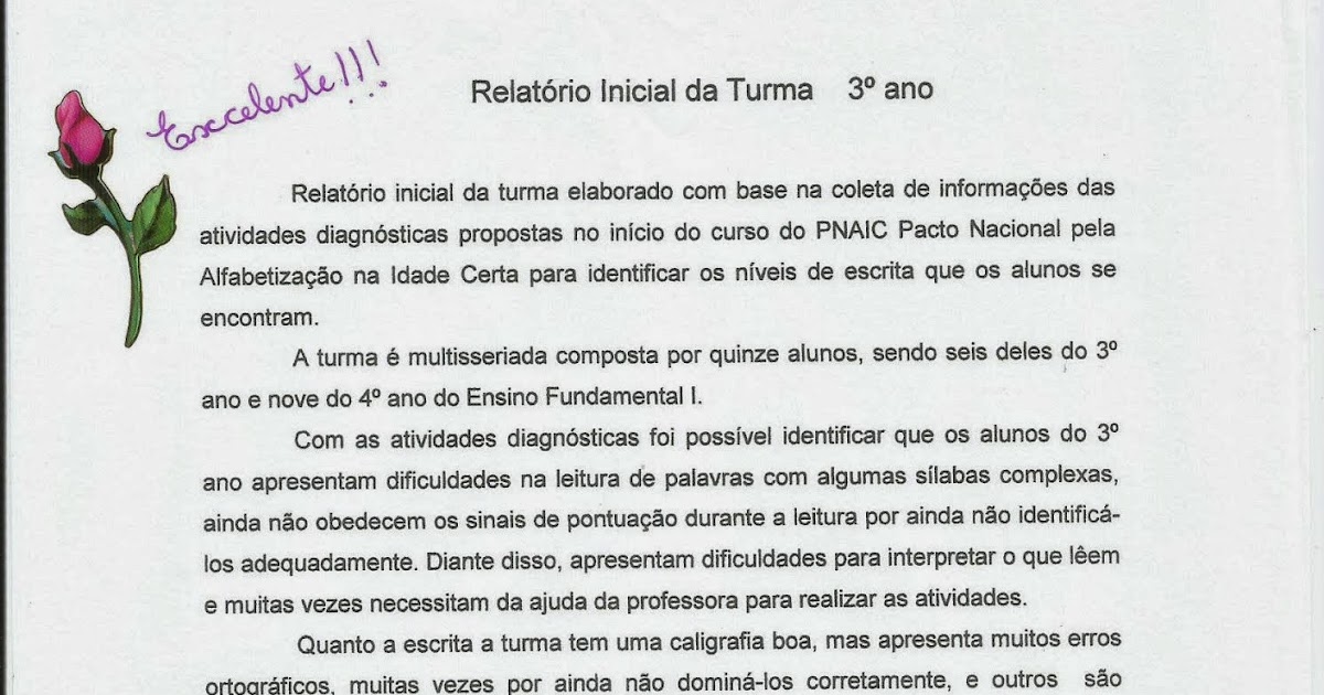 Exemplo De Diagnostico Inicial Da Turma Exemplo De Diagnostico Inicial Da Turma