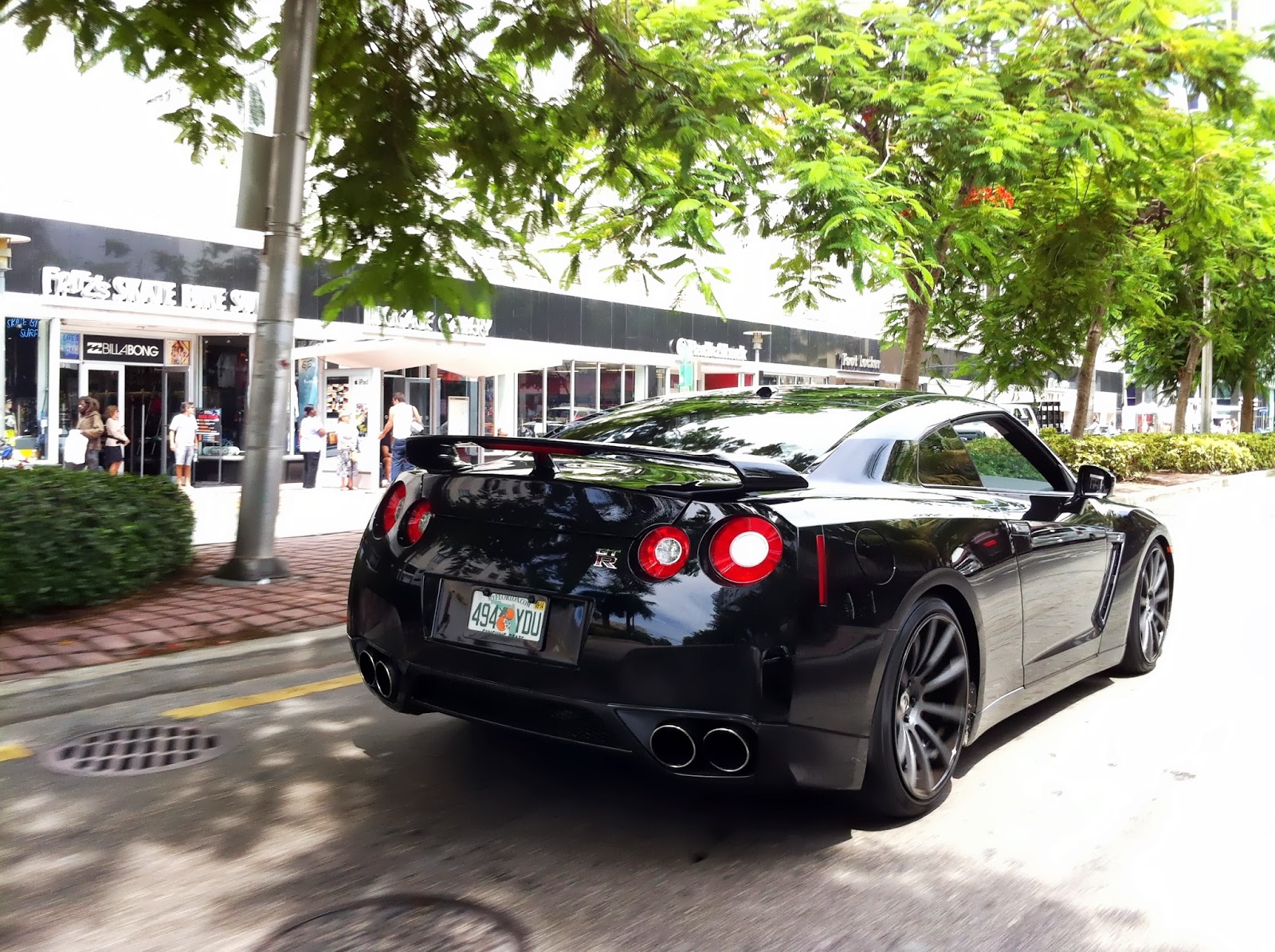 Exotic Cars on the Streets of Miami GTR on Miami Beach