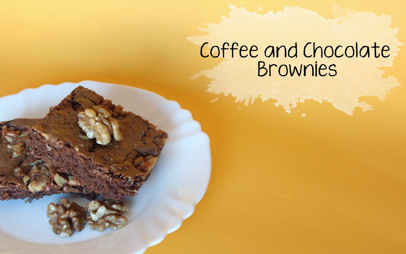 Coffee and Chocolate Brownies Curly Made