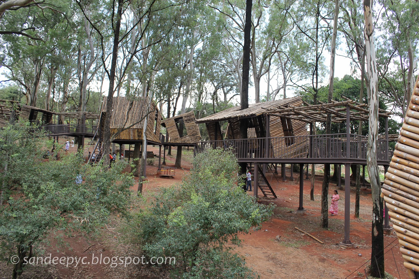 Bamboo houses at Nandi hills Bamboo houses at Nandi hills