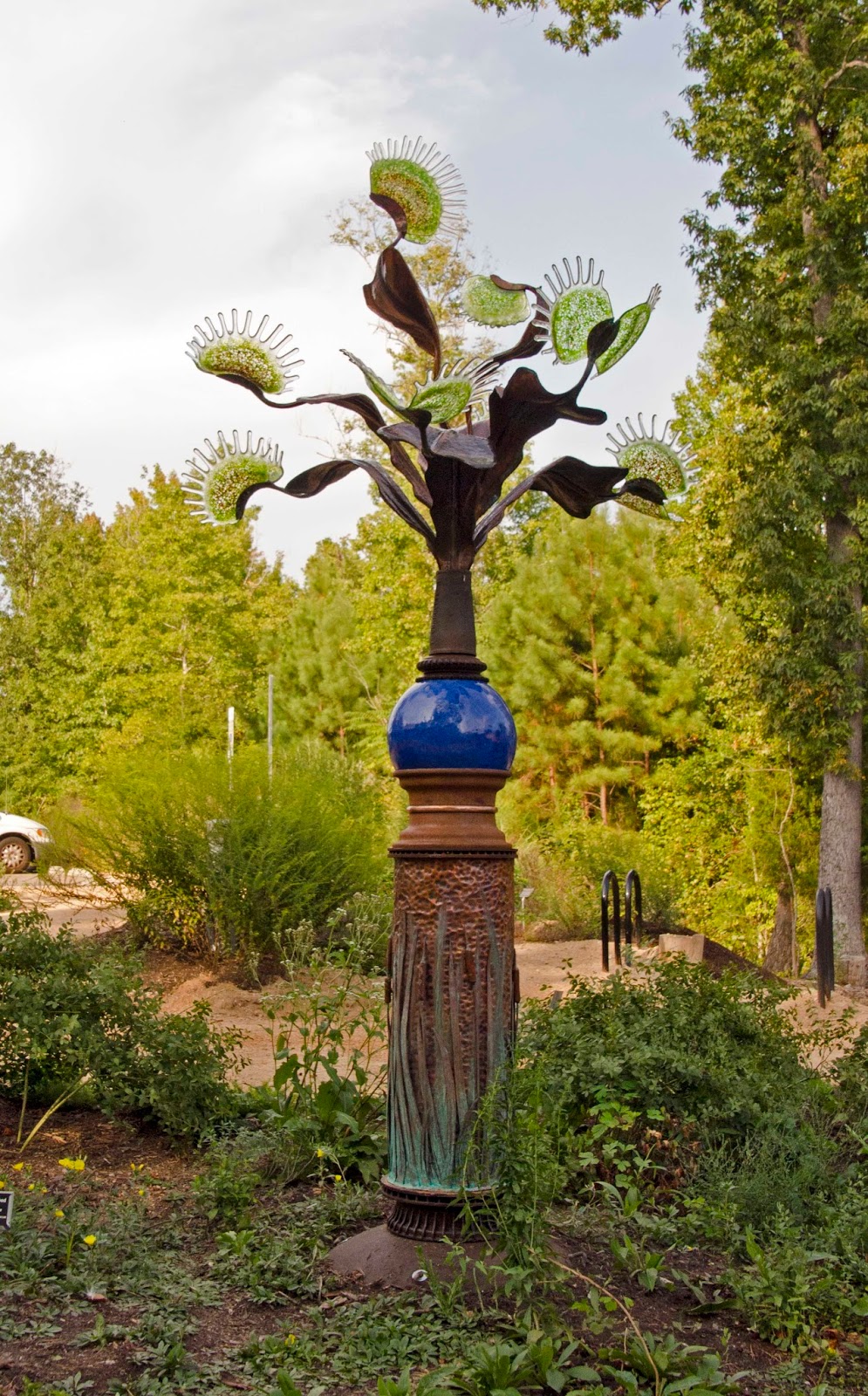 Stan Harmon Glass Art Sculpture Nc Botanical Garden 2013