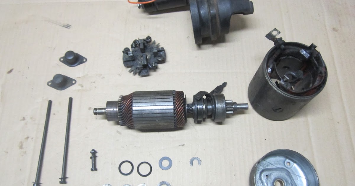 Restoration Volvo 122S 1969 Starter motor rebuild