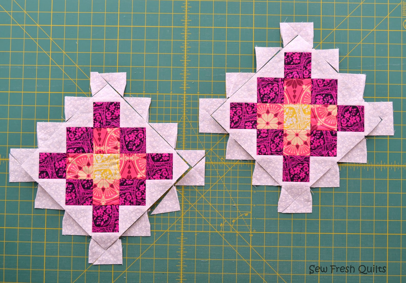 Sew Fresh Quilts Granny Square Quilt Block Tutorial Part 2