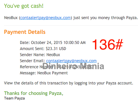Pagamento Neobux Payza Pagamento Neobux Payza