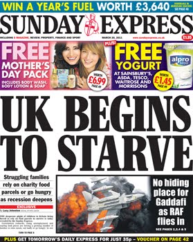 SUNDAY EXPRESS does NOT believe in the human rights of the involuntarily impoverished!! [1]