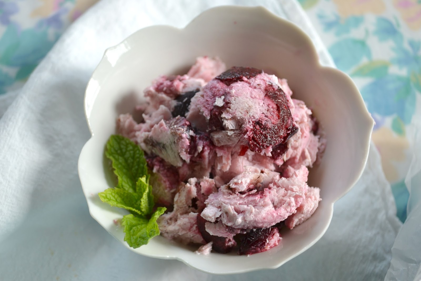 Attic Lace Homemade Honey & Cherry Frozen Yogurt