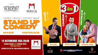 Stand-Up Comedy, Magie si Ventrilocie Joi 15 Octombrie Bucuresti Stand-Up Comedy, Magie si Ventrilocie Joi 15 Octombrie Bucuresti