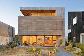 casa moderna con fachada de madera residencia con fachada de madera