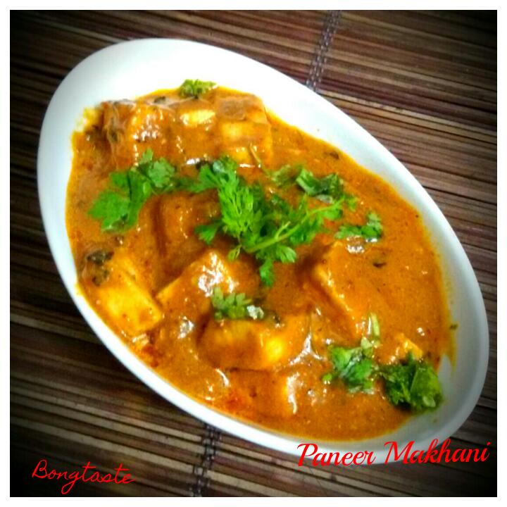 Bongtaste PANEER MAKHANI (INDIAN COTTAGE CHEESE CUBES DIPPED IN