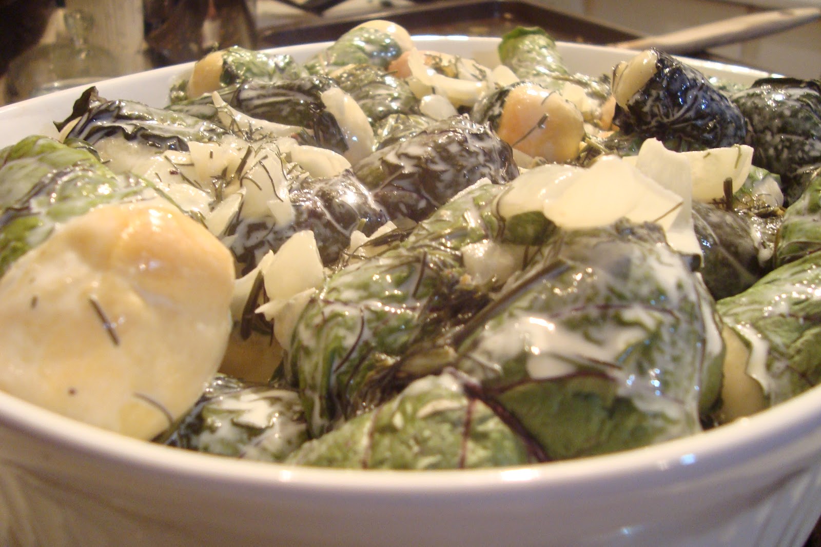 The Ravenous Penguin Beetniks (Beet Leaves and Dough)