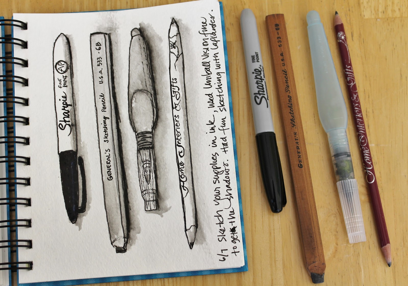 too excited to sleep Sketchbook Delight 2 Lesson 1 Sketching Supplies