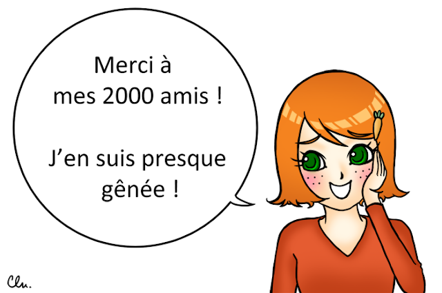 Charlotte remercie ses 2000 amis sur Facebook