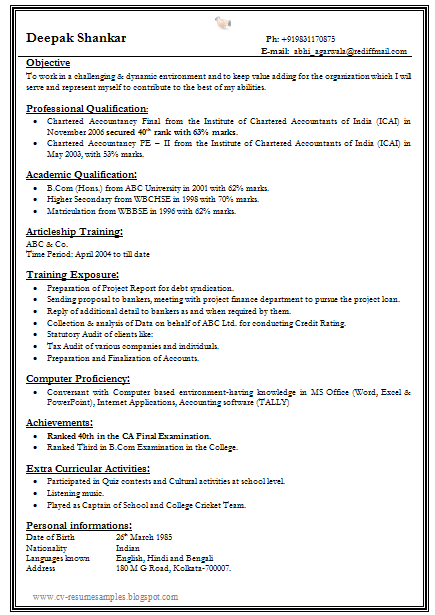 over 10000 cv and resume samples with free download  one page fresher resume format for all