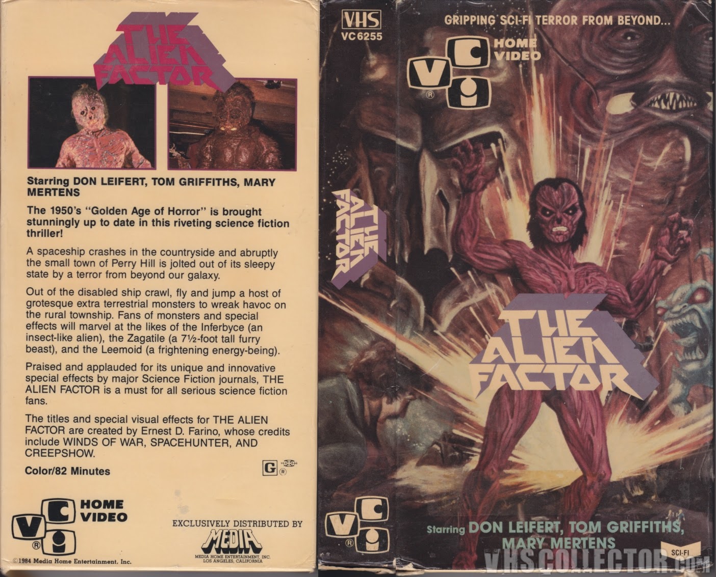 The Alien Factor VHS cover The Alien Factor VHS cover