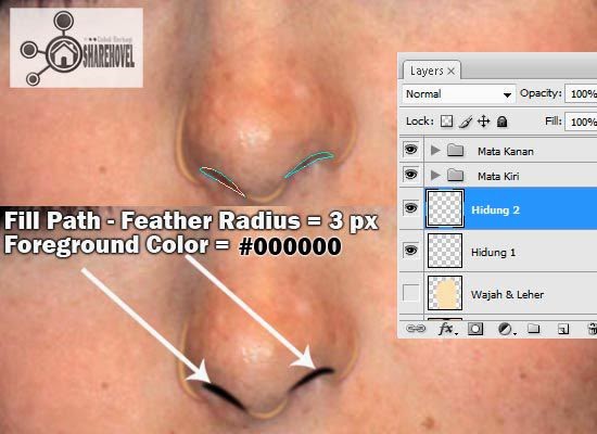 cara membuat vector hidung menggunakan photoshop cara membuat vector hidung menggunakan photoshop - tutorial membuat vector di photoshop - membuat foto menjadi kartun dengan photoshop