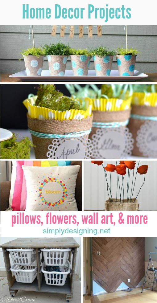 16 Home Decor Projects Perfect for Spring | these are such simple and fun ideas that would spruce up your home for spring perfectly - I especially love the first idea!!  So cool! | #whimsywednesday #spring #diy #crafts