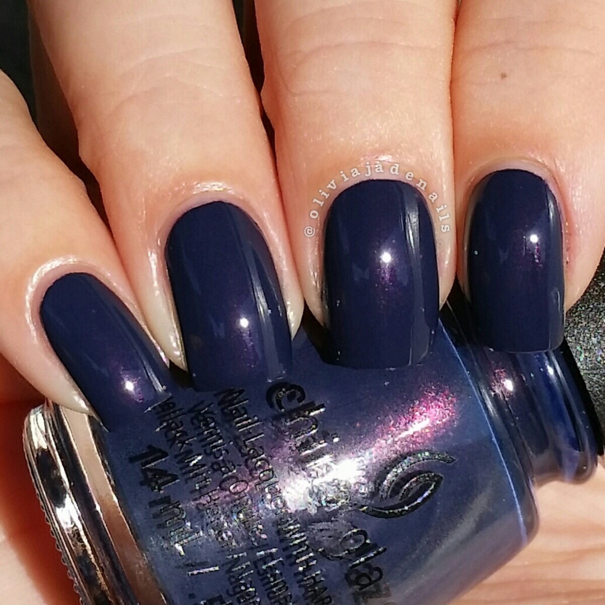 China Glaze Sleeping Under The Stars swatched by Olivia Jade Nails