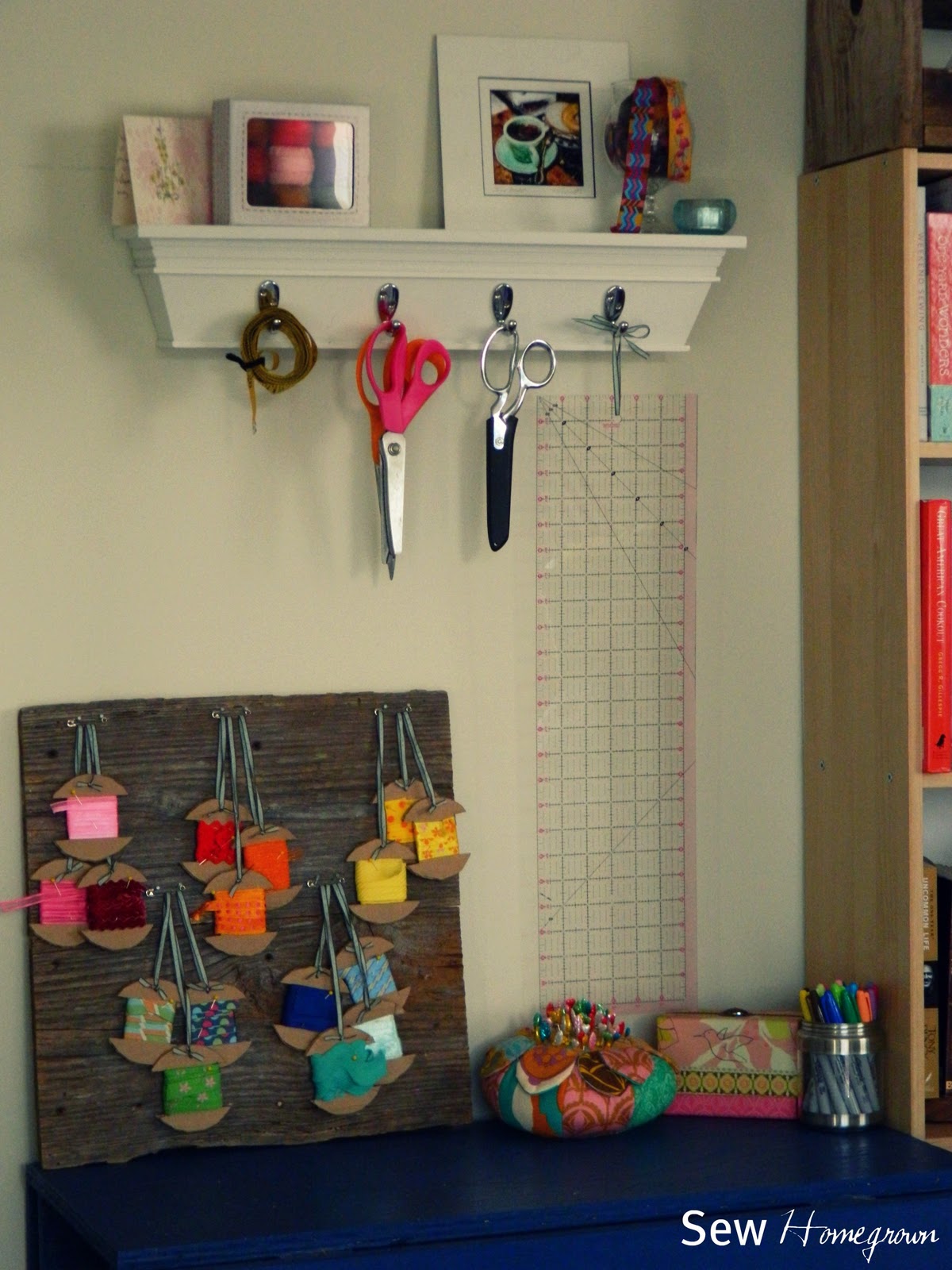 Sew Homegrown {DIY} Ribbon Storage