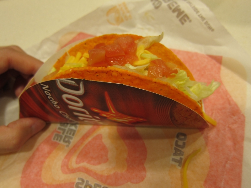 Review Taco Bell Doritos Locos Taco Supreme Brand Eating