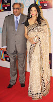 shreedevi with husband zee cine awards 2013 photos