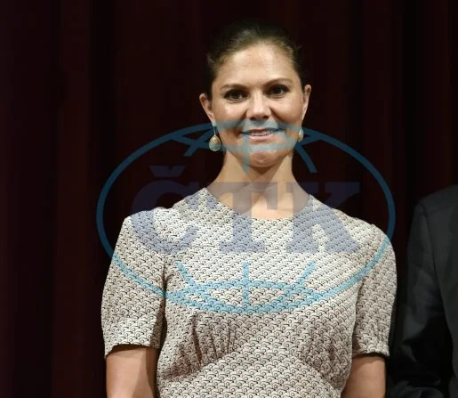 Crown Princess Victoria of Sweden and Prince Daniel attends in the afternoon at the World Trade Day and presentation of the Export Hermes Award