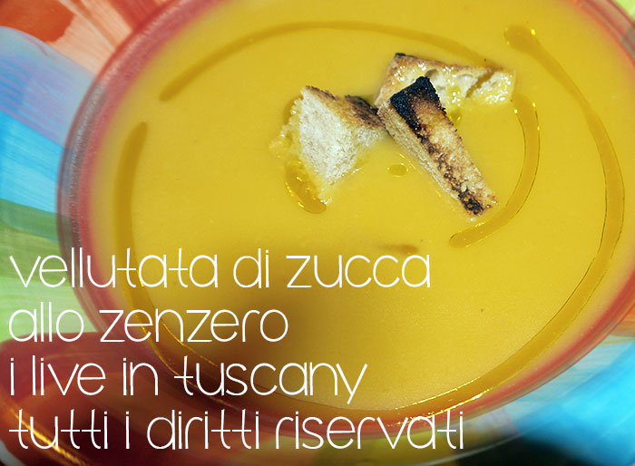 vellutata di zucca allo zenzero