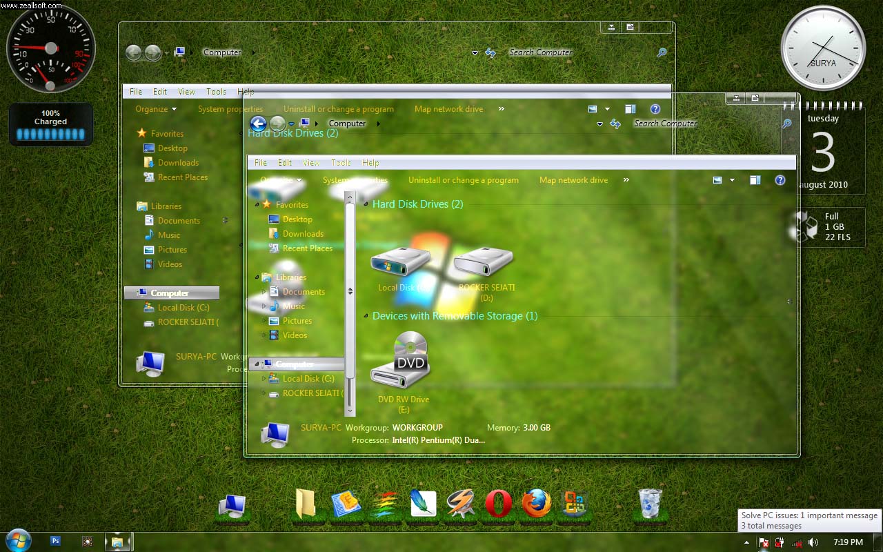 download tema windows 7 transparan