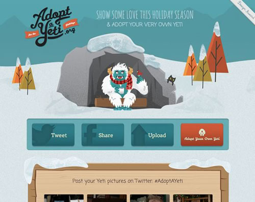 illustrated elements in web design