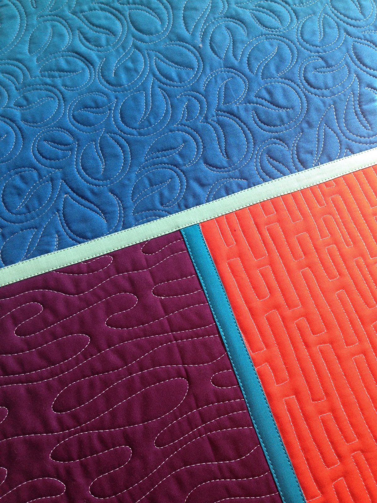 A Few Scraps Quilt as you Go tutorial Joining your quilted pieces by