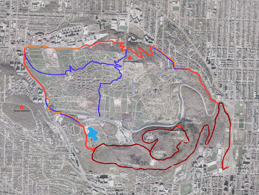 Montreal Map Mount Royal