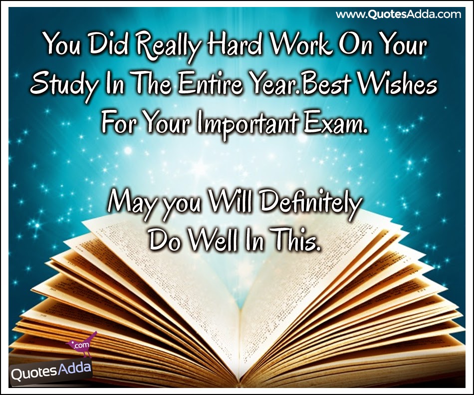 important exam wishes quotes