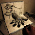 Incríveis desenhos 3D a lápis de Nagai Hideyuki