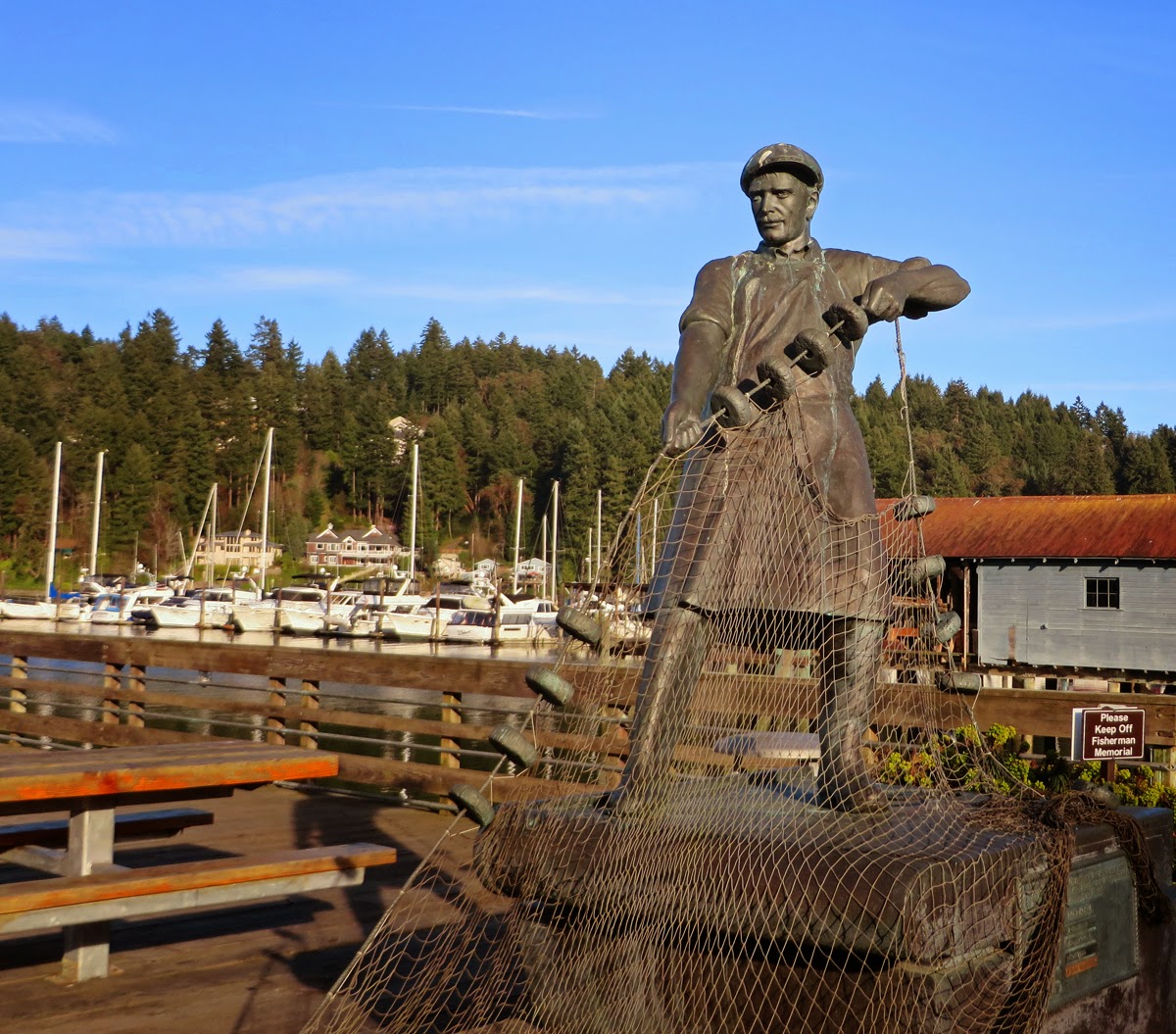 Travel Rants and Raves Fisherman's Statue Gig Harbor, Washington
