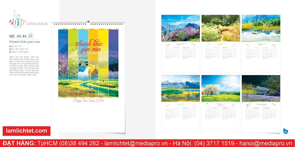 Mẫu Thiết Kế Lịch Treo Tường Đẹp Rẻ: Lịch 7 Tờ Lòxo AH44 - Khoảnh Khắc Giao Mùa Mẫu Thiết Kế Lịch Treo Tường Đẹp Rẻ: Lịch 7 Tờ Lòxo AH44 - Khoảnh Khắc Giao Mùa