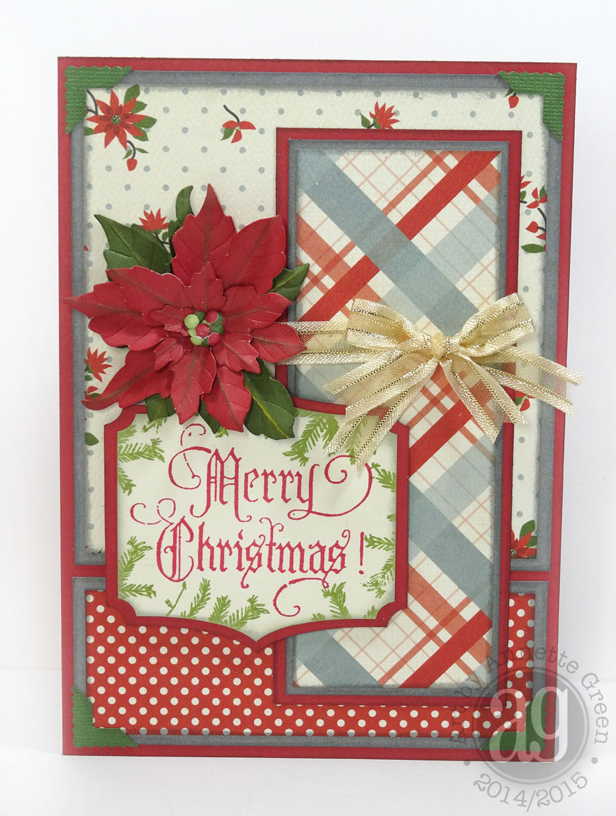 annettes creative journey poinsettia card with susans garden poinsettia card