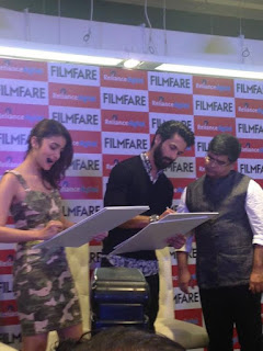 Filmfare Shaandaar cover unveiled by Shahid Kapoor & Alia Bhatt event photos