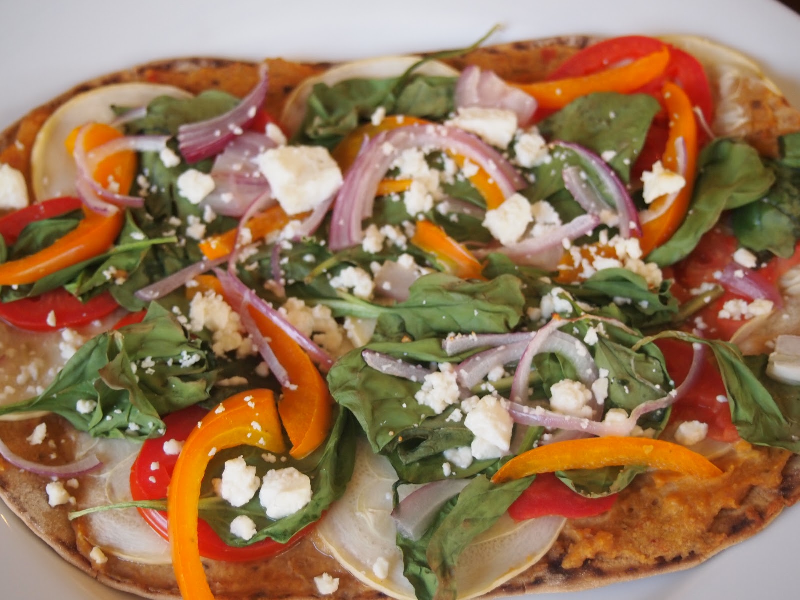 Cracked Up Kitchen Roasted Veggie Flatbread