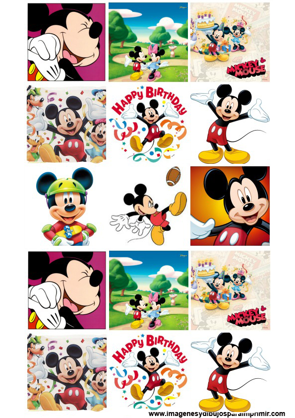 Stickers Para Imprimir De Mickey Mouse Imagenes Y Dibujos Para Imprimir