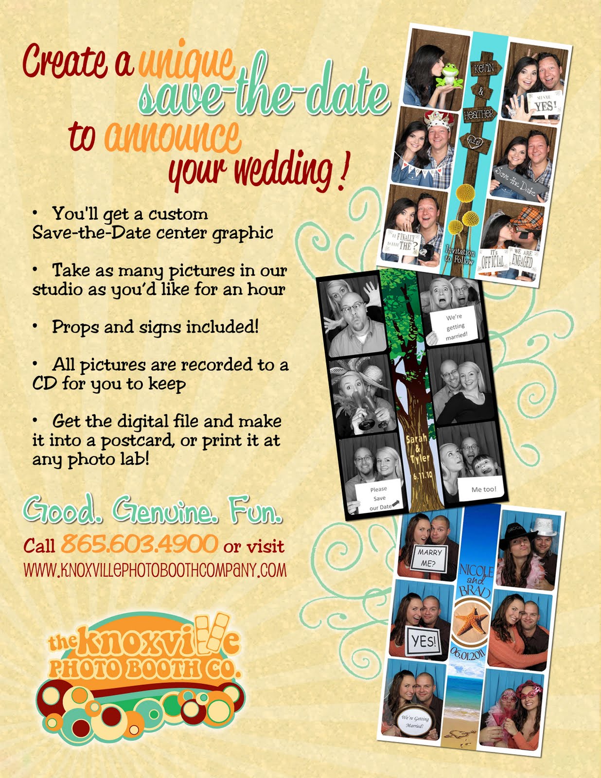 absolute appeal design brochure for the knoxville photo booth company photo booth flyer
