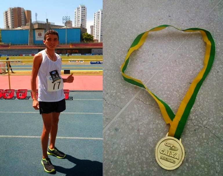 Atleta de Baraúna Edvaldo Santos é Campeão no  XI Campeonato Paraibano Caixa de Atletismo de Sub 23 em JP